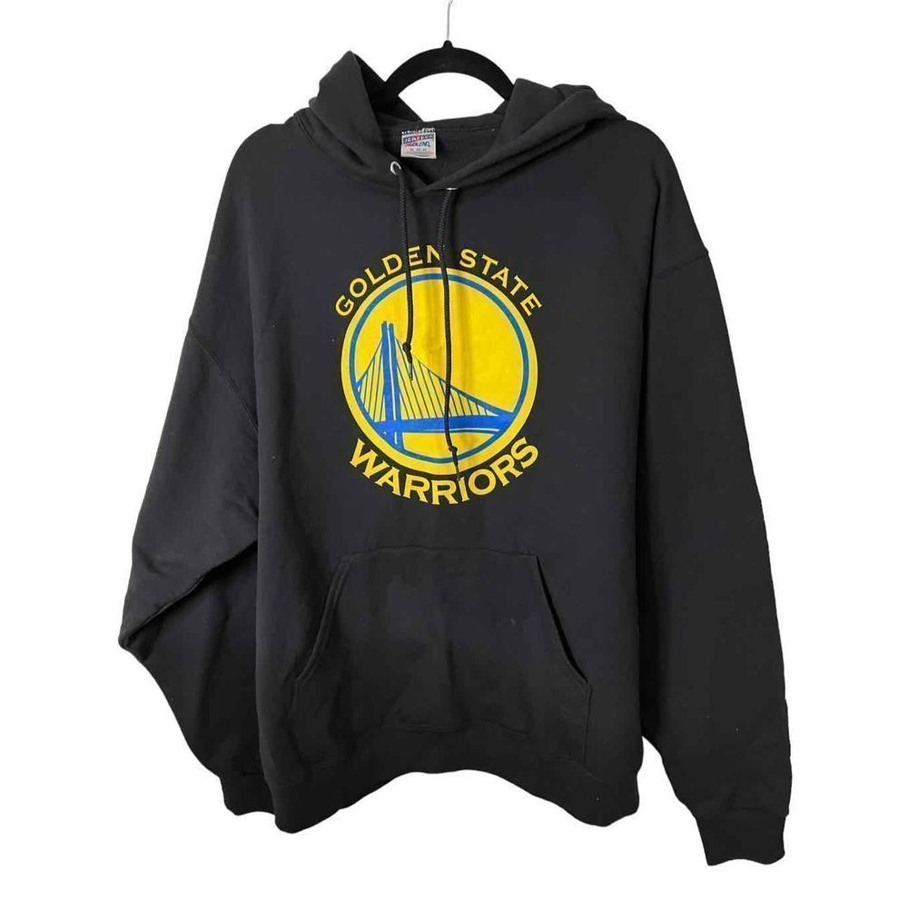 Yellow and Black XL Golden State Warriors Sweatshirt